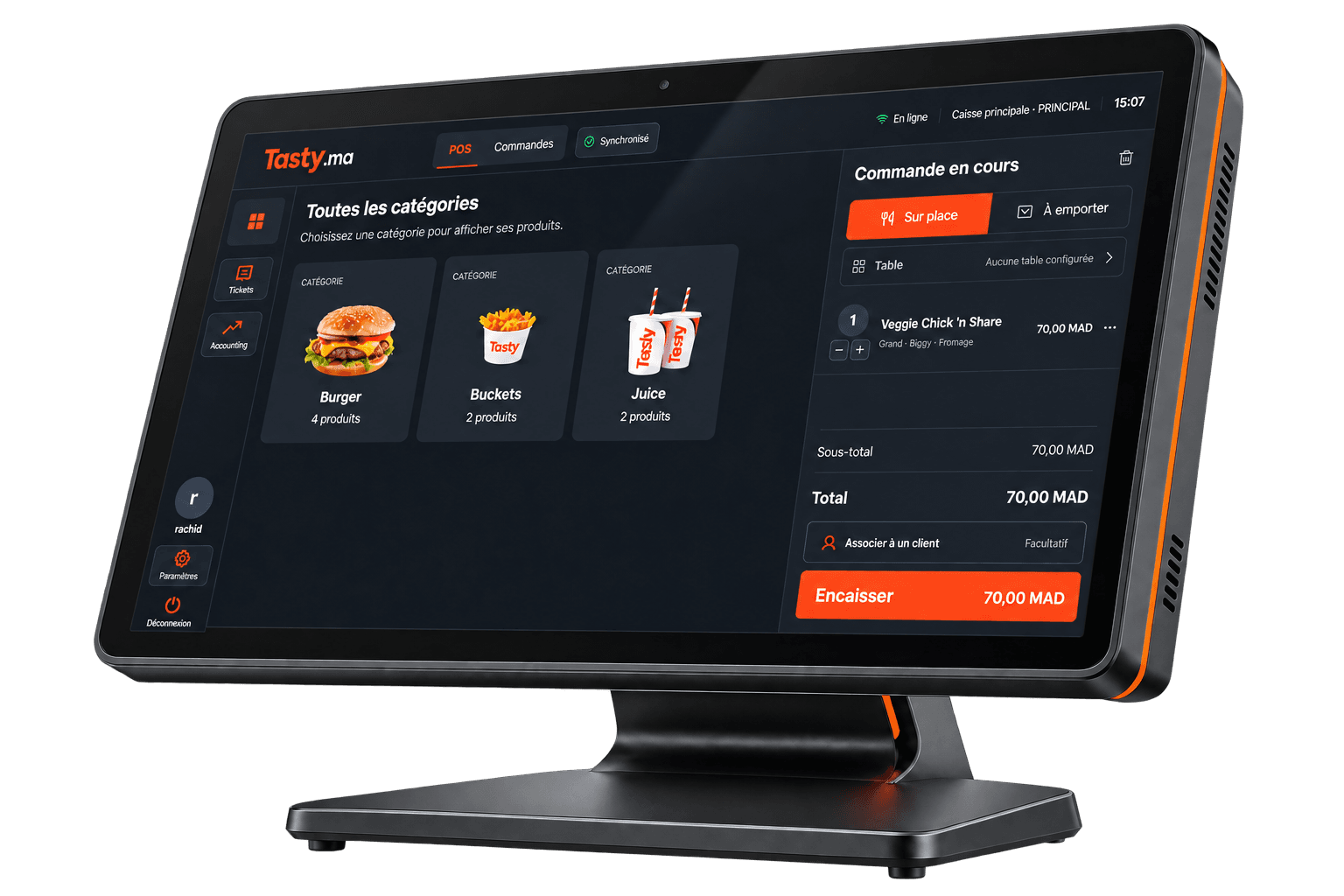 Terminal point de vente Tasty